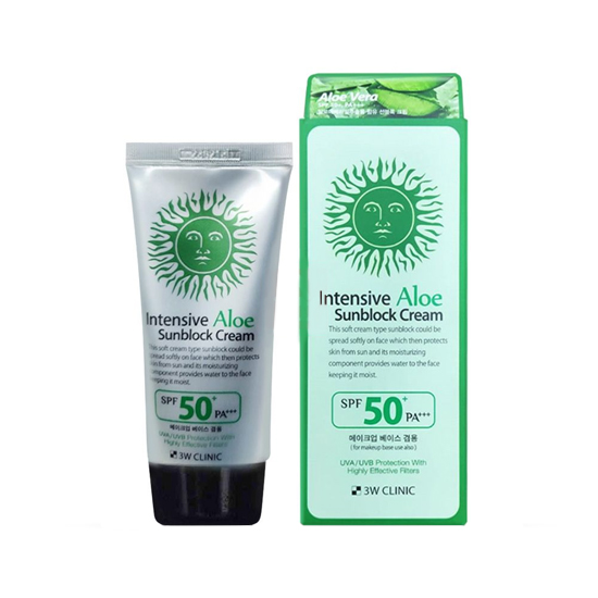 3W Clinic Intensive Aloe Sunblock Cream SPF 50+ PA+++ (70ML)